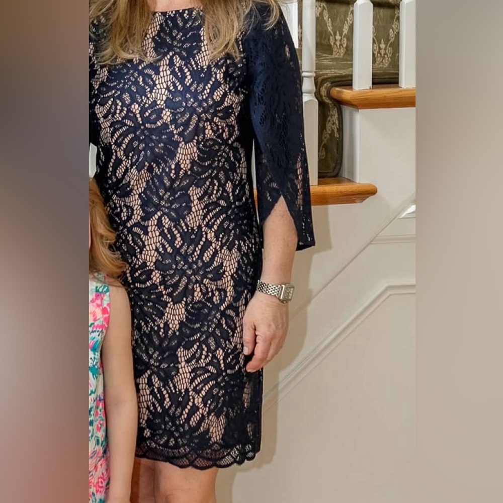 Lily Pulitzer Navy Lace Dress